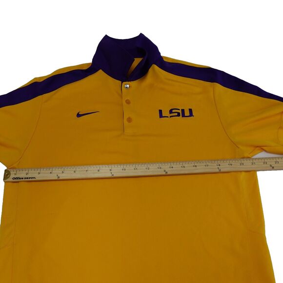 LSU Tigers Polo Shirt Mens Medium College Football Sports Game Day Louisiana LSU - Picture 4 of 14